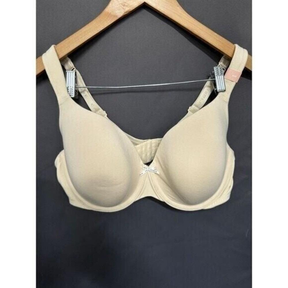 Cacique Underwire tee shirt bra Light cream Padding Size 44D VERY SOFT